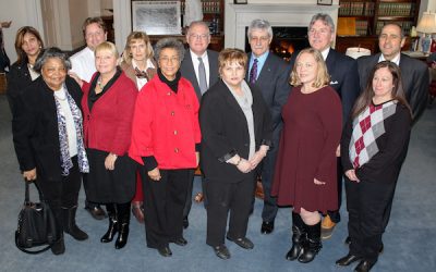 Twomey Latham and Suffolk County National Bank Present Contributions to Food Pantries