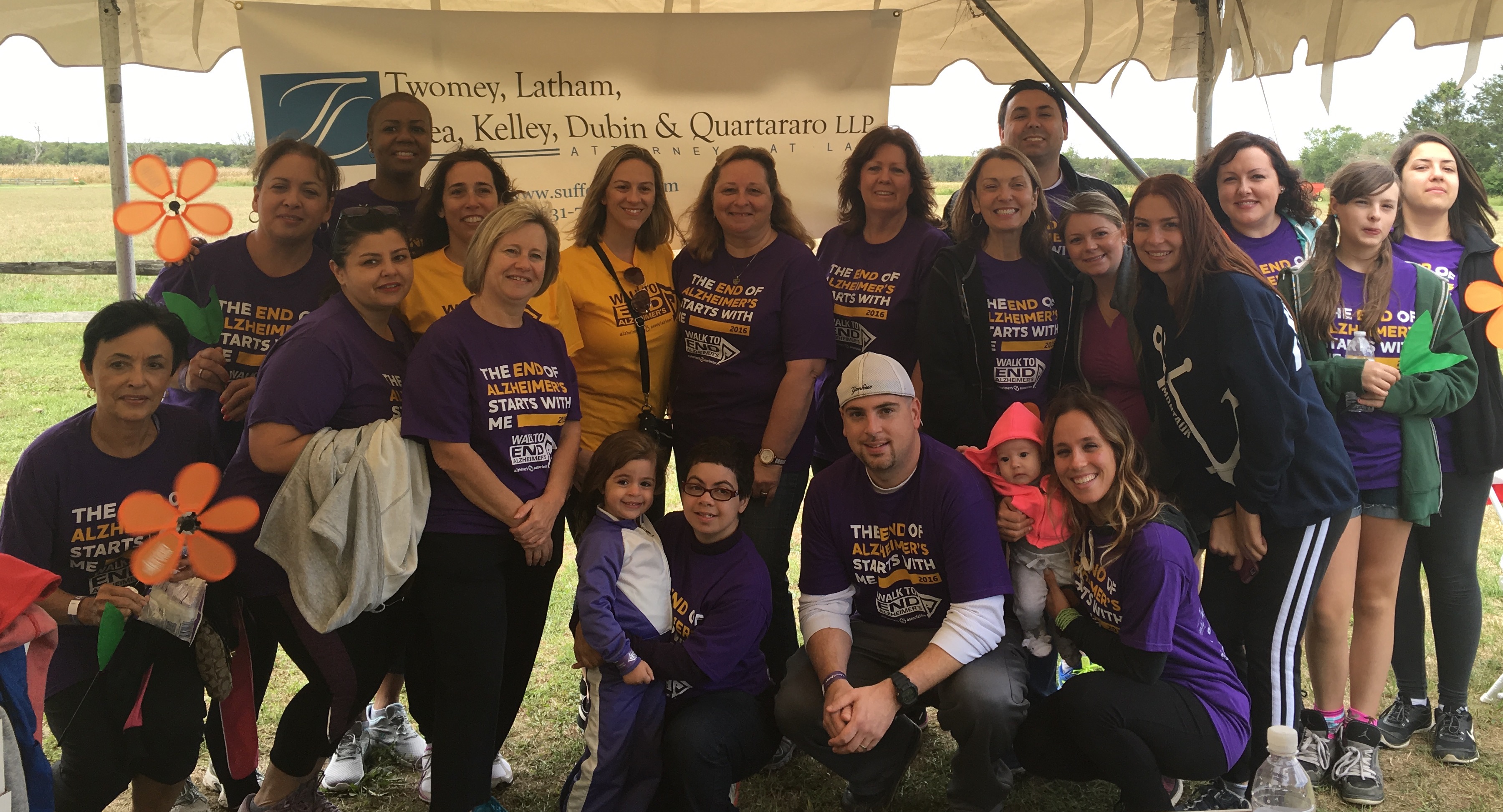 2016 Walk to End Alzheimers Twomey Latham legal team friends and family