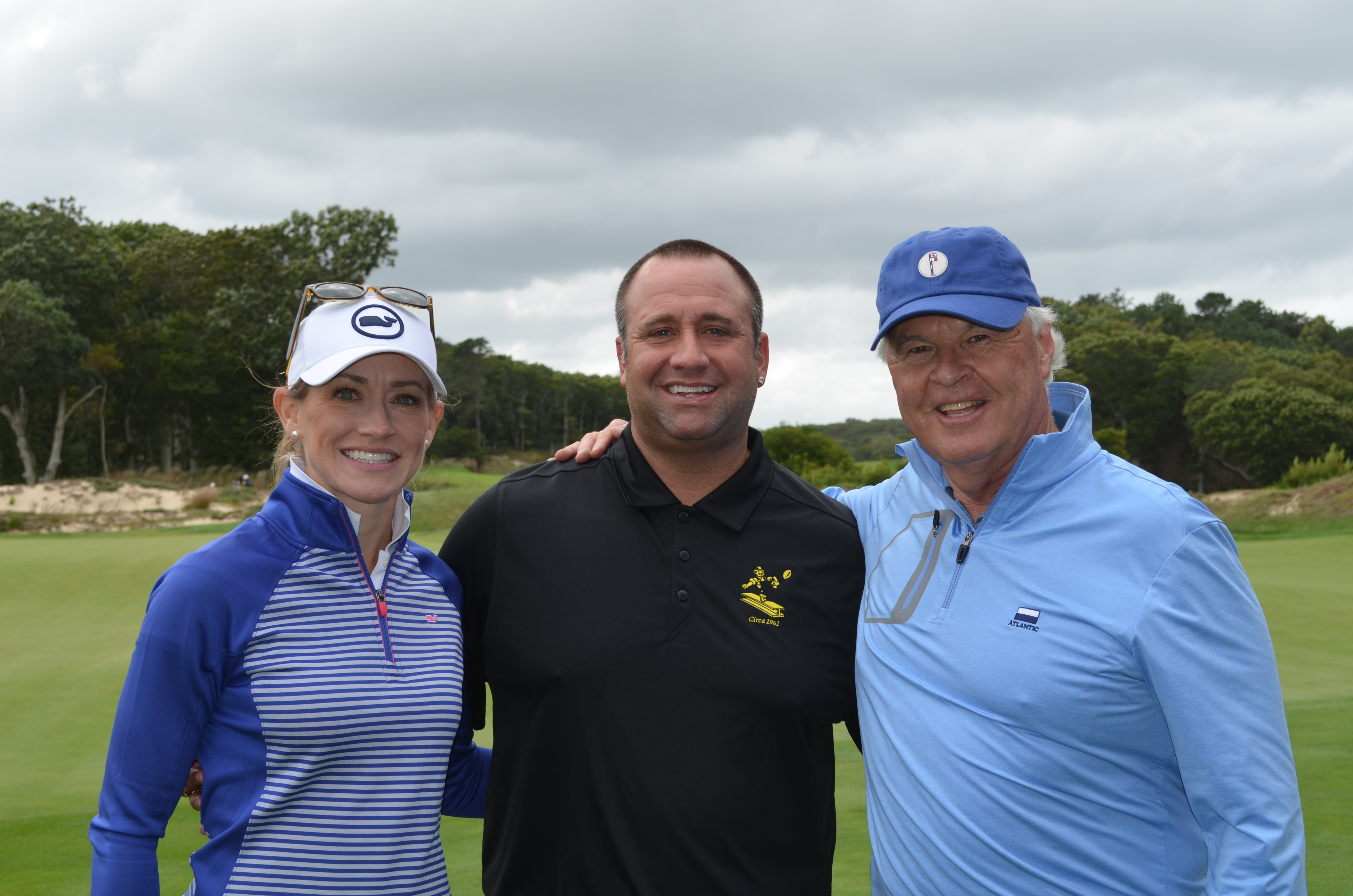 group charity photo golf event Stephen Latham, Jeff Reed, Pro Danah Bordner