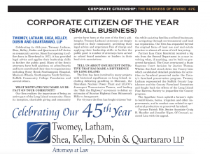 LIBN Corporate citizen of the year award Twomey Latham