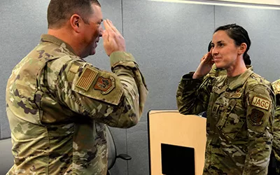 Associate Jacqueline Morley Receives Commendation From the Air National Guard